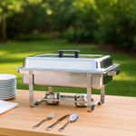 Chefin Rectangular Liso 8 L Acero Inoxidable - Corona