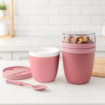 Lonchera Pot Insulada Ellipse Rosada