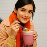 Lonchera Pot Insulada Ellipse Rosada