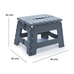 Banco Plegable Plástico Gris