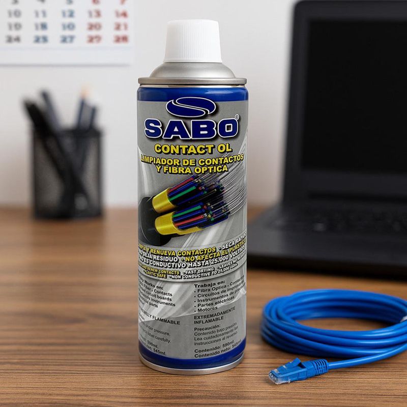 Limpiador de Contactos y Fibra Óptica de 590 mL