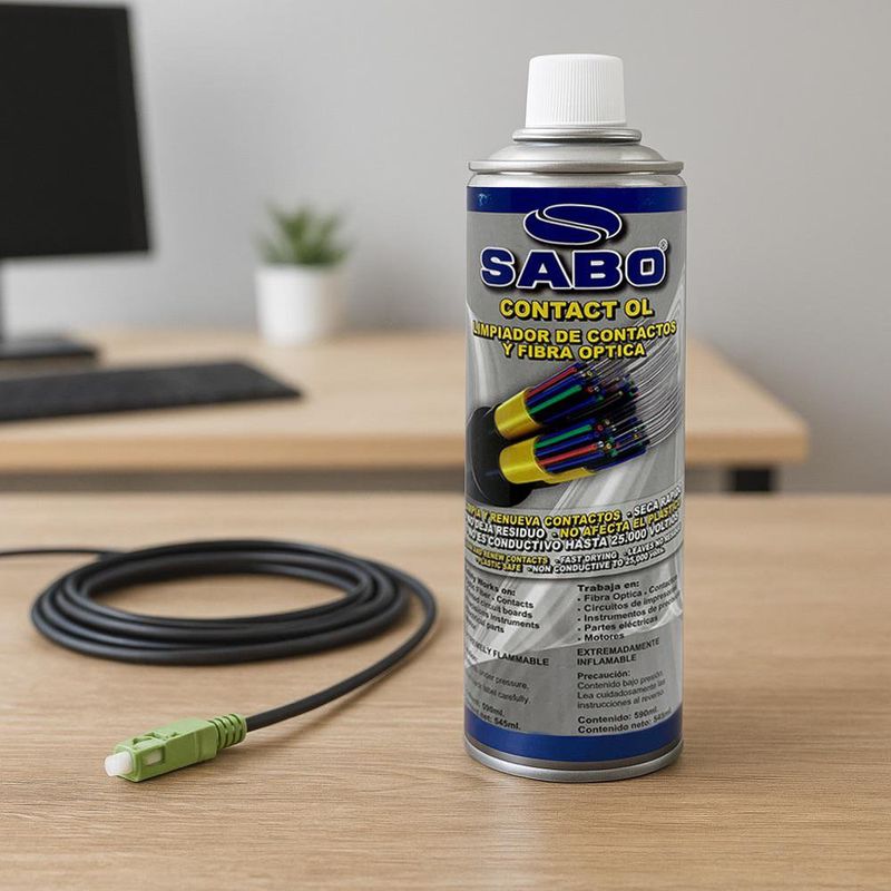 Limpiador de Contactos y Fibra Óptica de 590 mL