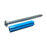 Set de 6 Tornillos Combinado 10x1 Plg con Tarugo de Expansión