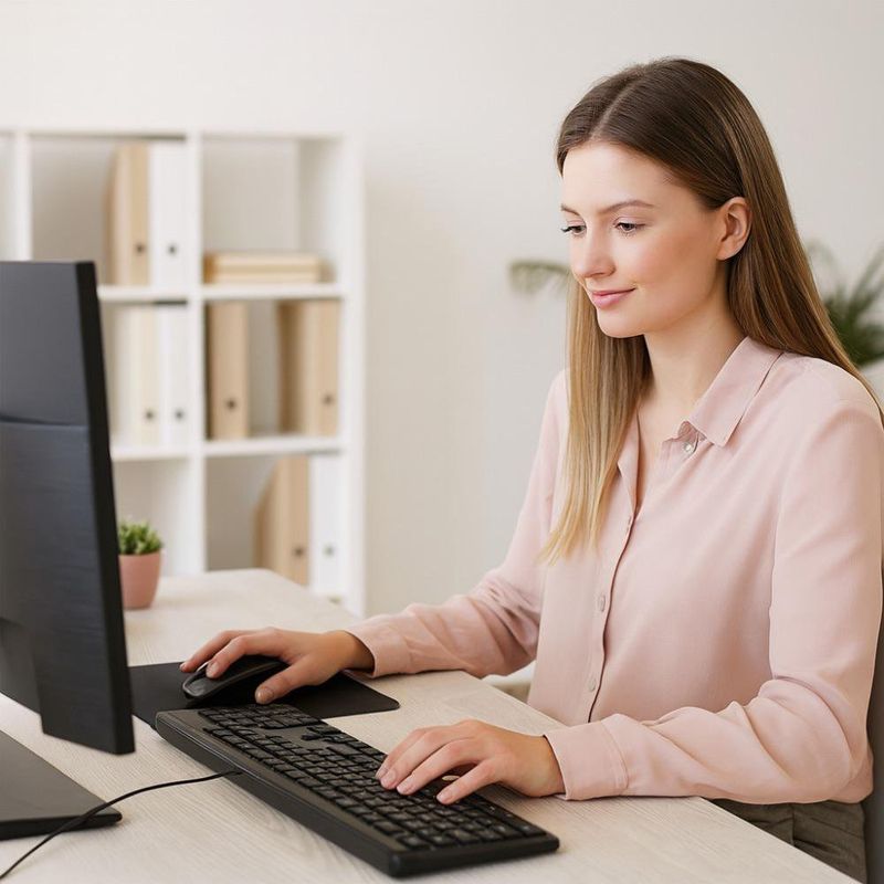 Combo Teclado y Mouse Alámbrico