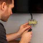 Splitter Divisor de Señal TV y Cable de 4 Salidas DICO-14