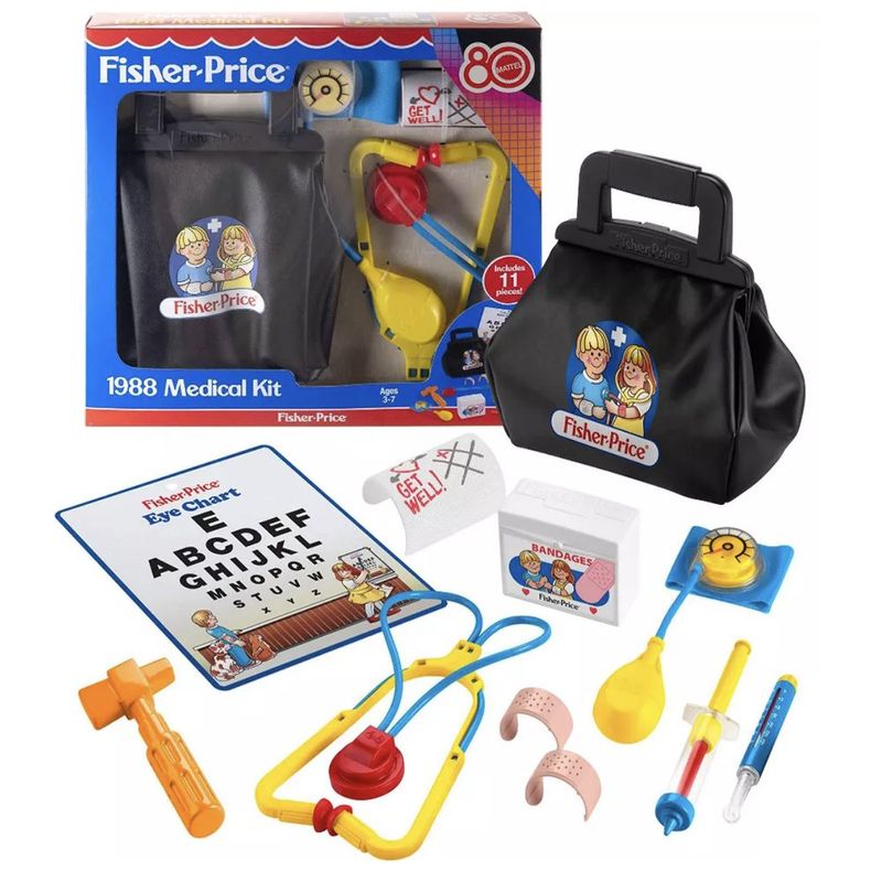 Kit Médico de Juguete 11 Pzas Edición 80 Aniversario