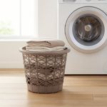 Cesta Redonda  Marfil para Ropa