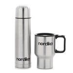 Dúo Termo Y Pocillo Acero Inoxidable - Nordika
