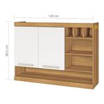 Gabinete de Cocina Burguesa 2 Puertas 120 Cm
