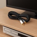 Cable de Audio y Video RCA Negro 3.65 M