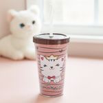 Vaso con Pajilla Gatito 550 Ml
