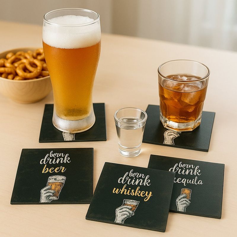 Set de 6 Portavasos con Base