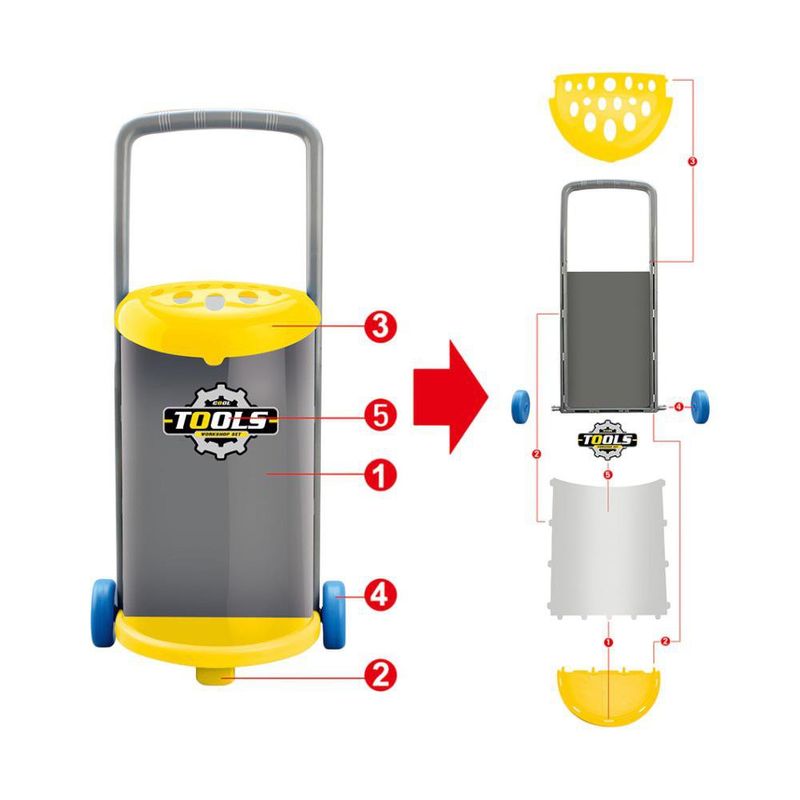 Set de Carrito de Herramientas Infantil