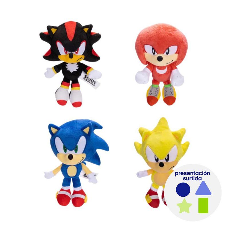 Peluche de Sonic 9 Plg Diseños Surtidos