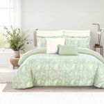 Set de Edredón Queen 11 Pzas Diseño Mendoza Verde