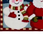 Alfombra Navideña 44x76 Cm Santa