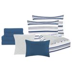 Set de Edredón King 11 Pzas Diseño Hawthorn Líneas