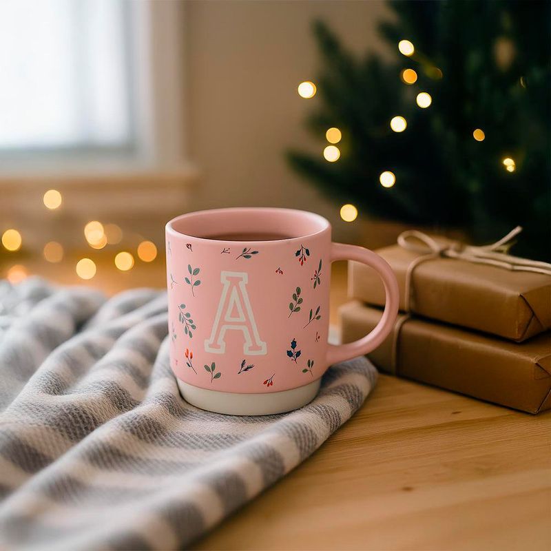 Pocillo de Cerámica con Letra A 18.6 Oz