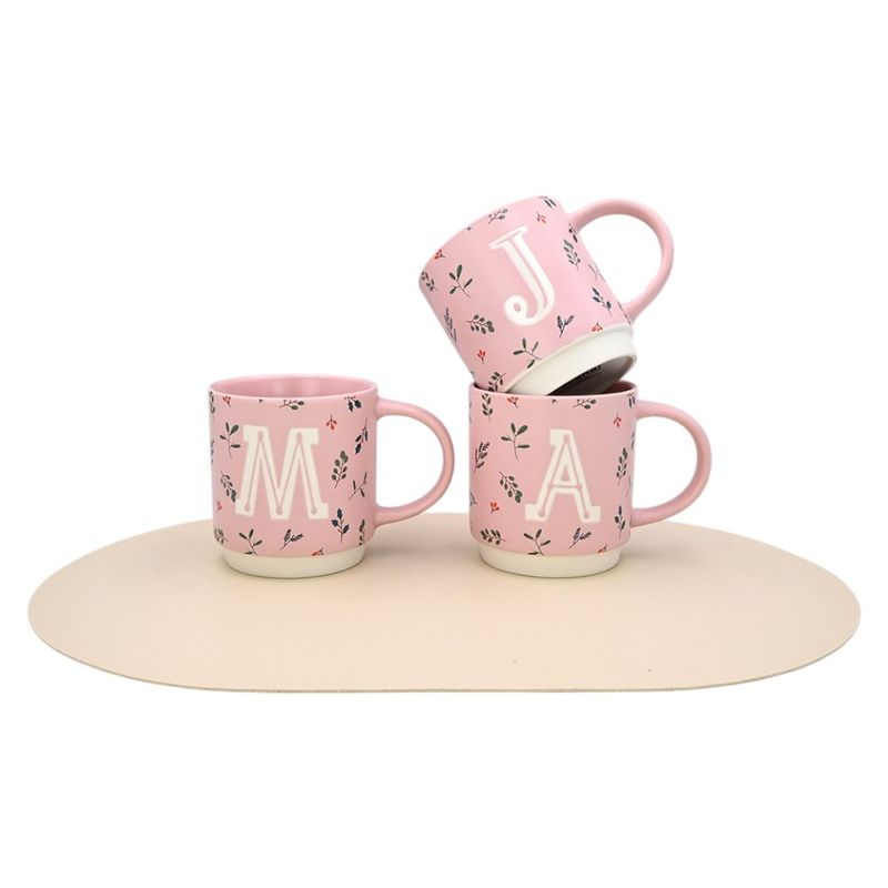 Pocillo de Cerámica con Letra A 18.6 Oz