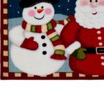 Alfombra Navideña 40x60 Cm Santa