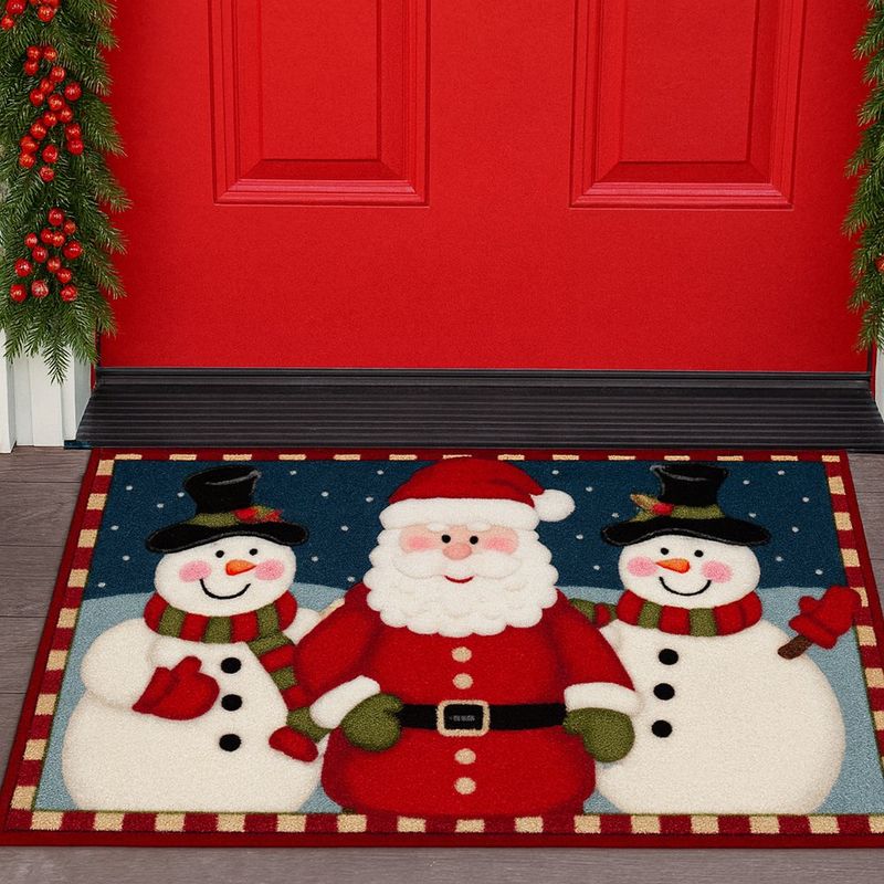 Alfombra Navideña 40x60 Cm Santa