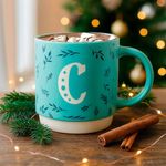 Pocillo de Cerámica con Letra C 18.6 Oz