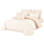 Set de Edredón Queen 11 Pzas Diseño Blush Linen