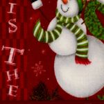 Alfombra Navideña 40x60 Cm Snowman