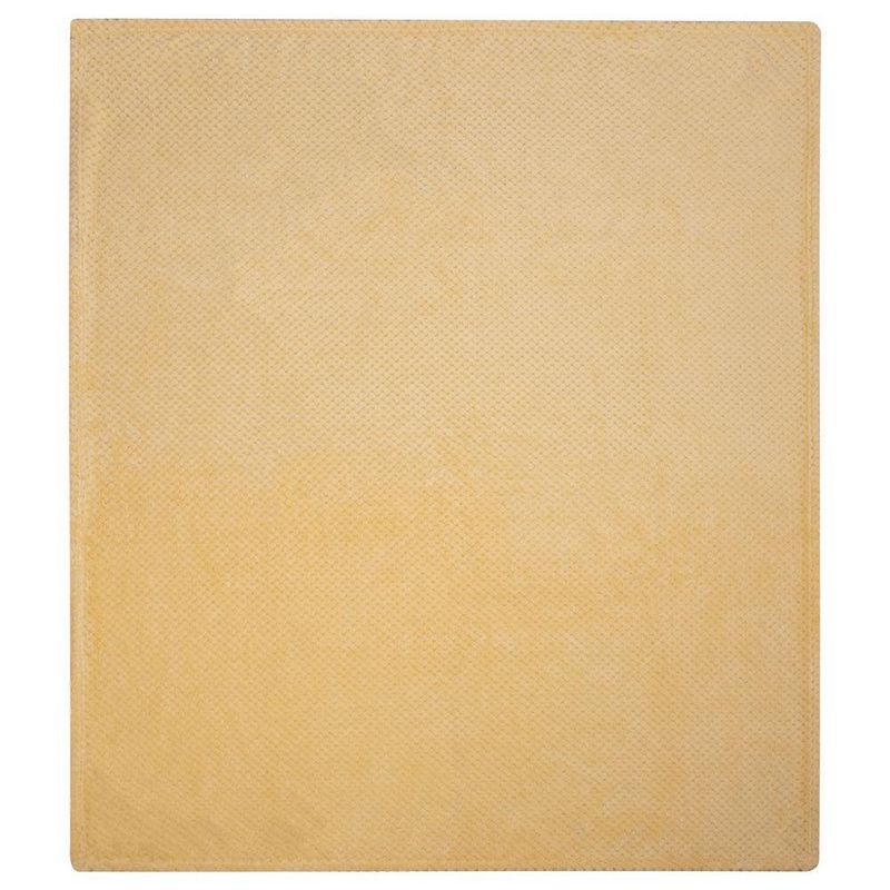 Throw Suave Texturizado 127x152 Cm Amarillo
