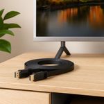 Cable Hdmi Plano Macho Macho 3 M Negro - Xtech