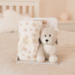 Osito de Peluche con Frazada Beige