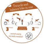 Triciclo Bunzi 2 en 1 Camel