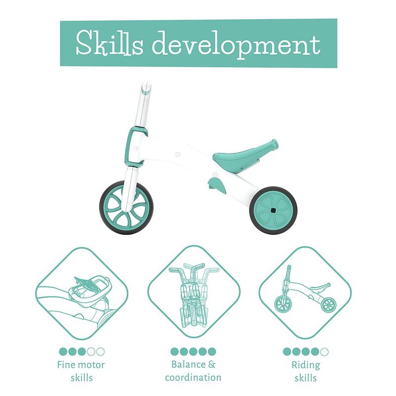 Triciclo Bunzi 2 en 1 Menta