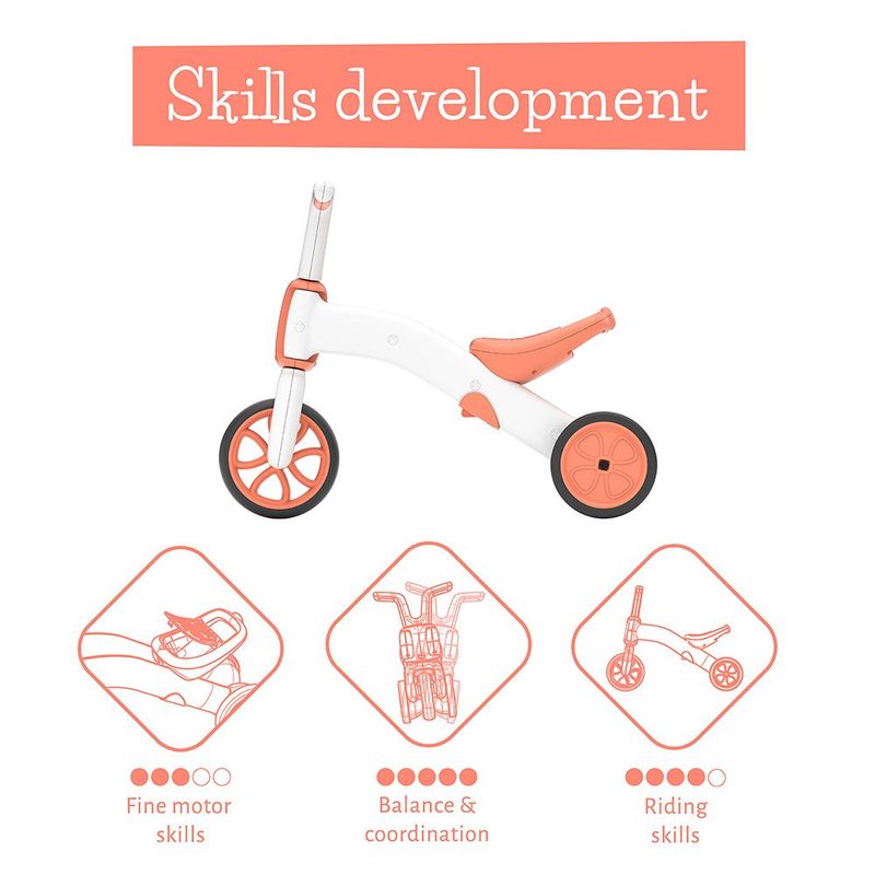 Triciclo Bunzi 2 en 1 Flamingo