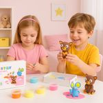 Set de Arcilla Moldeable Animalitos – 6 Latas