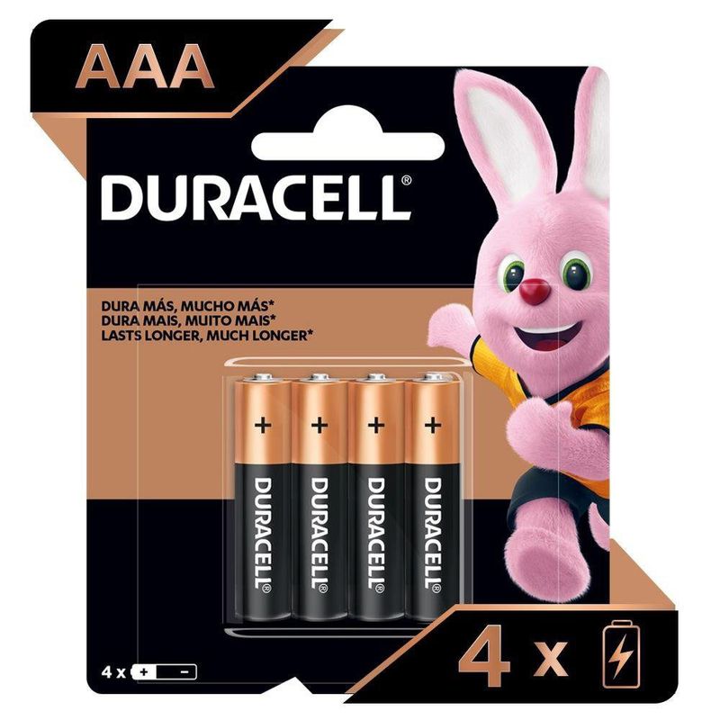 Set de 4 Baterías Alcalinas AAA