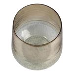 Florero Dorado Decorativo de Vidrio