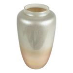 Florero Alto Decorativo de Vidrio en Degradado Metálico