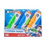 Set de 3 Pistolas de Agua X Shot Typhoon Thunder de 550 ml Multicolor