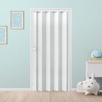 Puerta Plegable de PVC Color Miel 90x210 Cm