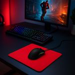 Mouse Pad Antideslizante Rojo