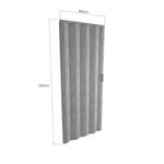 Puerta de PVC Plegable Milano Cement Berlín de 90x210 Cm