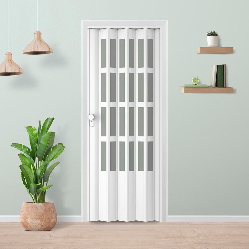 Puerta Plegable de PVC Lugano Blanco