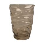 Florero Bajo de Vidrio con Textura Estilo Arena