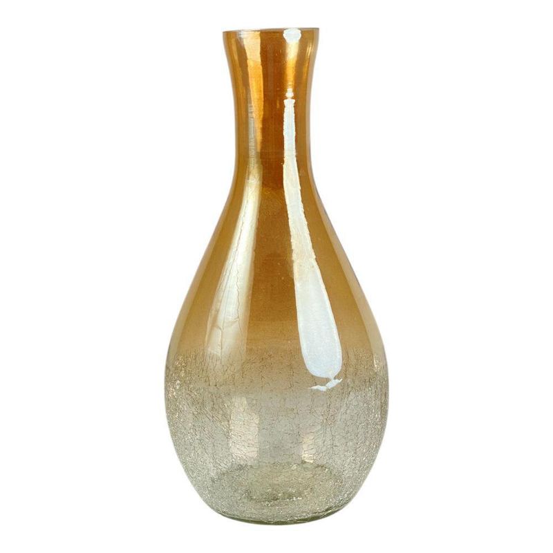Florero de Vidrio en Dorado