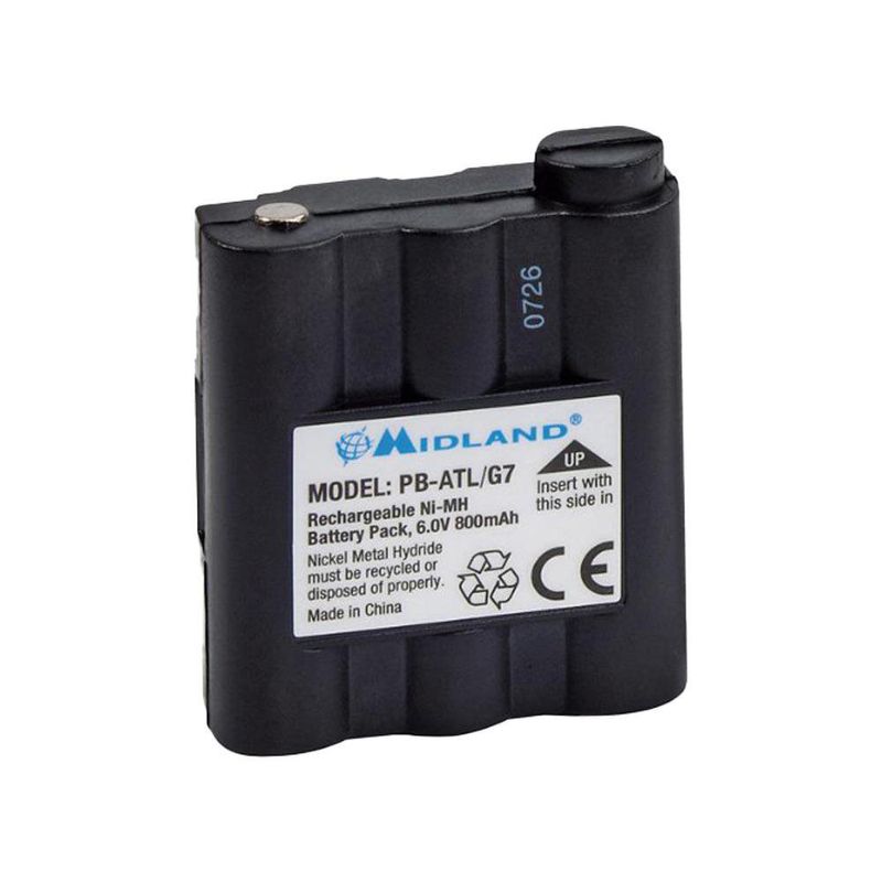 Baterías Recargables NiMH Midland AVP17 para Radios de 6 V 700 mAh