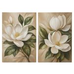 Cuadro Decorativo de Flores en Tonos Neutros