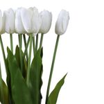 Arreglo de Tulipanes Blancos Artificiales