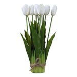 Arreglo de Tulipanes Blancos Artificiales