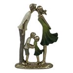 Escultura Decorativa de Familia Besándose